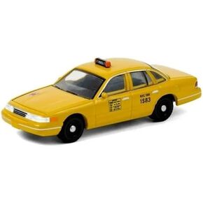 1994 Crown Victoria Yellow NYC Taxi (New York City) Hobby Exclusive 1/64 Diecast Model Car by Greenlight 30206