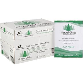 Multi-Purpose Copy Paper, 20 lb, Letter, White, 5000 Sheets