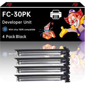 وحدة مطوري FC-30PK متوافقة مع طابعات Toshiba E-Studio 305CS 305CP 306CS ، المتانة المحسنة ، مثالية للطباعة عالية الحجم (3 عبوات سوداء)
