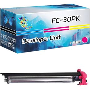 FC-30PK Developer Unit Compatible for Toshiba E-Studio 305CS 305CP 306CS Printers, High Yield 80000 Pages, with Chip High-Definition Printing (4-Pack BK/C/M/Y)