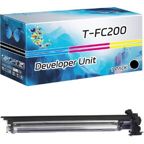 T-FC200 Developer Unit Compatible for Toshiba E Studio 2000AC 2500AC Printers, High Yield 80000 Pages, with Chip High-Definition Printing (2 Pack Black)