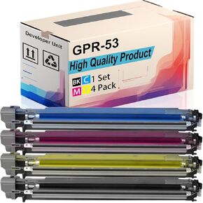 GPR-53 Developer Unit Compatible for Canon ImageRUNNER Advance C3325i C3330i C3525i C3530i DX C3720i C3725i C3730i Printers, High Yield 150000 Pages, Print More Pages (2 Pack Black)