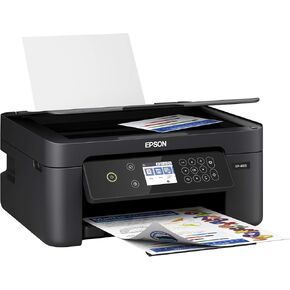 Epson Expression Home XP-4105 All-in-One Wireless Color Inkjet Printer, Black - Print Copy Scan - 2.4" Color LCD, 10.0 ppm, 5760 x 1440 dpi, Auto 2-Sided Printing, Voice Activated