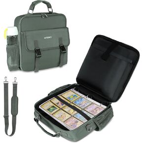 Zipper Binder 3 Ring, 500 Sheets Capacity, 2 Inch Binder with Shoulder Strap Fits for 14 Inch Laptop School and Office Binders Organizer (Green)