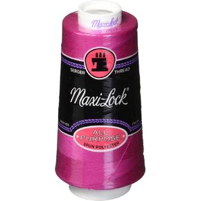 American & Efird Maxi-Lock Cone Thread, Brite Fushia