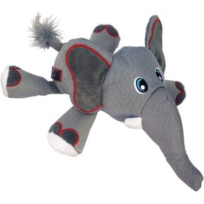 KONG - Cozie Ultra Ella Elephant - Squeaky Plush Dog Toy with Reinforced Seams - for Large Dogs
