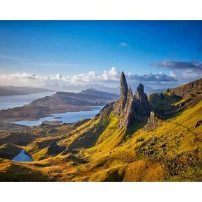 ZUVRDIAI DIY Digital Painting View Old Man Storr Isle Skye Scotland Paint by Numbers Kits Drawing on Canvas Without Frame Adults Beginner Wall Art Home Decor 16x20Inch