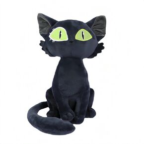 Black Cat Plush - Cat Stuffed Animals - Japanese Anime Plush Black Cat Stuffed Animal 12 inches (Black cat Plush)