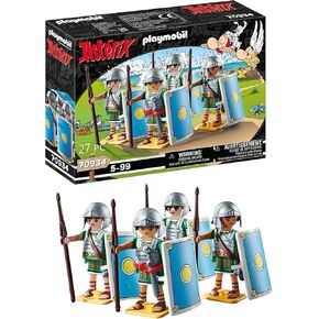Playmobil 70934 Asterix: The Roman Legionaries - with Four Romans with Helmets, Swords and Shields - The Adventures of Obelix - History & Imaginary - From 5 Years