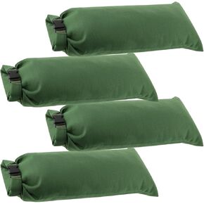 Flood Water Barrier Sand Bags, 4 Pcs Thickened Canvas Sand Bags Barriers for Flooding Reusable Flood Protection Sandbags with Buckle for Home Door Window Basement Garage to Prevent Rain Wind