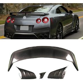 Carbon Fiber Vari Style Wing Compatible for R35 GTR Rear Trunk Spoiler Car Accessories