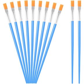 50 Pcs Small Flat Paint Brushes Artist Ccrylic Paint Brushes Watercolor Canvas Paint Brushes Acrylic Body Face Painting Brushes Art Paintbrushes