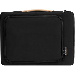 Laptop Sleeve Case with Handle 14 16 Inch Computer Cover Bag Compatible with MacBook Pro 16 (Black, 16 inch)