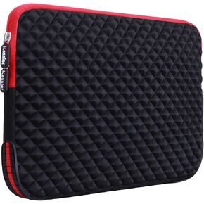 iCozzier 13-13.3 Inch Diamond Foam Laptop Sleeve with Coner Silicone Pad Shock&Water Resistant Carrying Cover Briefcase for MacBook Air/Pro/Retina（Update Version）