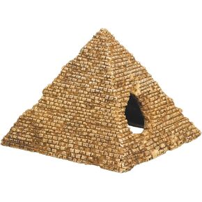 Pyramid Aquarium Ornaments, 10.5 x 10 x 8 cm, Gold, Ancient Egyptian, Halloween