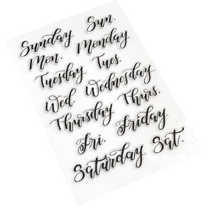 Kelly Creates Days of the Week Stamps, Multi