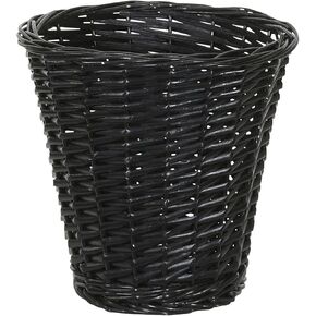 Household Essentials Willow Wicker Waste Basket, Medium, Handwoven with Built-in Plastic Liner, Durable and Attractive Weave, Tapered Design, Compact, Easy to Clean, Natural in Kuwait