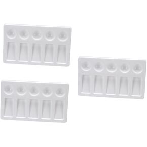 ERINGOGO 3 Pcs Watercolor Pigment Mixing Trays for Artists Durable Painting Plates for Color Mixing for DIY Crafts and Professional Use Easy to Clean Art Supplies