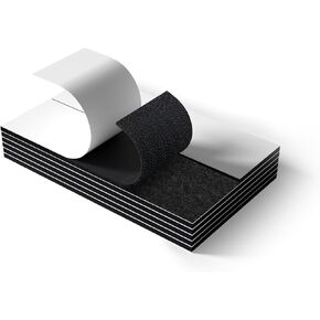 12 Sets 1x4 Hook & Loop Strips with Adhesive, Heavy Duty Hook and Loop Tape Sticky Back for Home, Office, Workshop