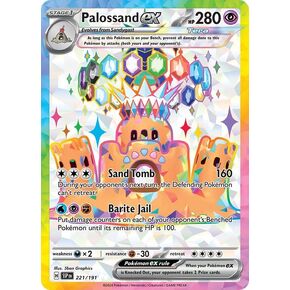 Pokemon - Palossand ex 221/191 - Surging Sparks – Full Art Ultra Rare – Foil Card