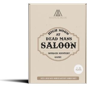 Replay-able Cowboy Wild West Murder Mystery Dinner Game for Up to 20 Adults - Host Your Own Dinner Party Game Night - Cowboy & Wild West Theme Medium English 4-20 Players