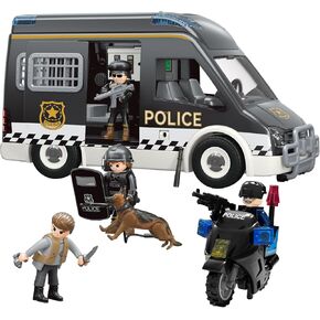 Ambulance Toy Truck for Kids 3-8, Large Toy Cars with Lights & Sounds, Emergency Vehicle Toddler Toys, Rescue Role Playset Play & Learn Toddler Toys Ages 3 4 5 6 7 8 9 10 11 12(Ambulance)