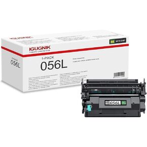 1 Pack 056L Black Toner Cartridge （with Chip） Replacement for Canon 056L Work with imageCLASS LBP320 LBP325dn MF540 Series| 056L