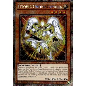 Utopic Onomatopoeia (Platinum Secret Rare) - RA04-EN028 - Platinum Secret Rare - 1st Edition