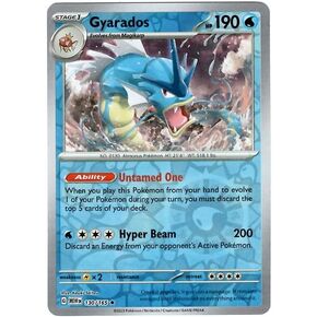 Pokemon - Gyarados 130/165 - Pokemon 151 - Reverse Foil - Single Card