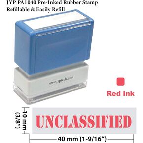 Unclassified - JYP PA1040 Pre-Inked Rubber Stamp (U01) (Green Ink)
