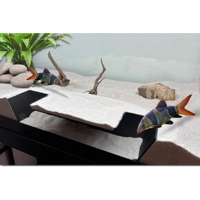 Extra Large Aquarium Fish Tunnel Decoration | Cave Hide Ideal for Fish Axolotls and Small Reptiles | Under Gravel Hideout