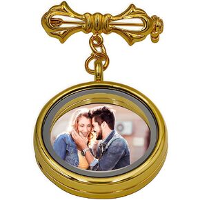 Wedding Bouquet Photo Charms, Bridal bridegroom Charm DIY Pin Brooch Making Kit Bouquet Picture Charm for Wedding Memory Friend Graduation Gift