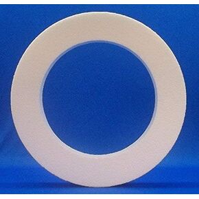 Styrofoam EPS Wreath Form 14", 16", or 18" x 2" Thick (16")