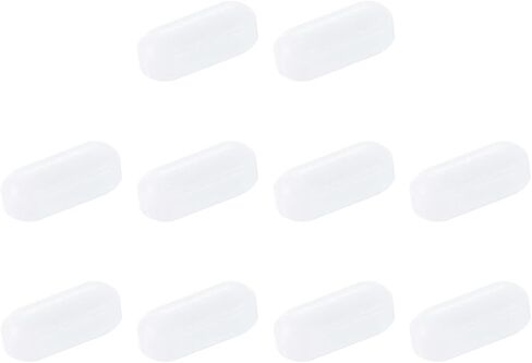 MECCANIXITY محرك مغناطيسي خلاط قضيب تحريك 10 مم (0.39 بوصة) × 6 مم شكل اسطوانة PTFE طلاء مغناطيس أبيض للمختبر 10 قطعة in Saudi Arabia