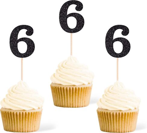 Gexolenu 24 PCS الذهب على الوجهين على الوجهين 1st عيد ميلاد القبعات العليا ، بريق العصر واحد يختار كعكة ديكور ، أول عيد ميلاد سعيد لحفلات الطفل إمدادات حفل الذكرى السنوية in Kuwait