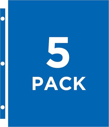 Avery Clear DVD Storage Sleeves for 3 Ring Binder, Two-Sided, Pack of 5 Holds 20 CD/DVDs Total (75263) in Saudi Arabia