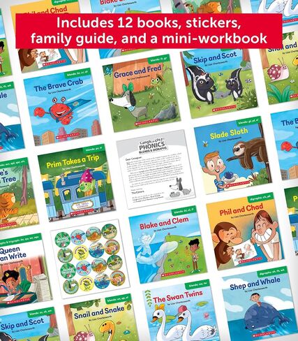 Laugh-a-Lot Phonics: Blends & Digraphs (Parent Pack): 12 Engaging Books That Teach Key Decoding Skills to Help New Readers Soar in Saudi Arabia