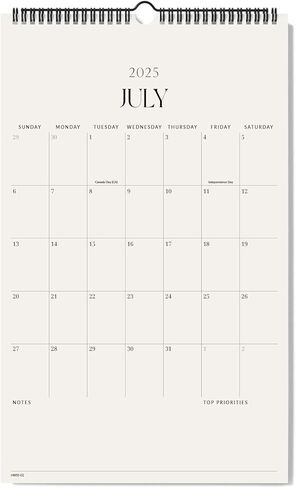Jotsome Wall Calendar 2025-2026 ، تقويم الجدار الشهري الأكاديمي الكبير من يوليو 2025 إلى ديسمبر 2026 11x17 بوصة للمنزل والمكتب ، تخطيط سهل in Kuwait