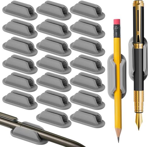 20 PCS حاملي قلم رصاص لاصق للمكتب ، حامل قلم القلم السيليكون للحتلى ، حامل علامة للحافظة والجدار ، ملحقات مكتب مكتب المدرسة الفصول الدراسية ، لوازم المعلمين in Kuwait