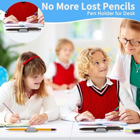 20 PCS حاملي قلم رصاص لاصق للمكتب ، حامل قلم القلم السيليكون للحتلى ، حامل علامة للحافظة والجدار ، ملحقات مكتب مكتب المدرسة الفصول الدراسية ، لوازم المعلمين in Kuwait
