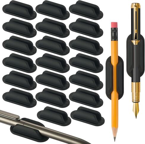 20 PCS حاملي قلم رصاص لاصق للمكتب ، حامل قلم القلم السيليكون للحتلى ، حامل علامة للحافظة والجدار ، ملحقات مكتب مكتب المدرسة الفصول الدراسية ، لوازم المعلمين in Kuwait