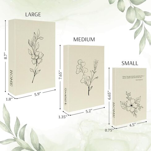 Decorative Storage Book Shaped Boxes Set for Farmhouse Modern Rustic Home Decor,Magnetic Gift Boxes,Hardcover Coffee Table Faux Books,Photo Storage Boxes in Saudi Arabia