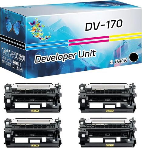 DV-170 Developer Unit Compatible for Toshiba ECOSYS M2035dn M2535dn P2135d P2135dn Printers, High Yield 100000 Pages, with Chip High-Definition Printing (4 Pack Black) in Kuwait