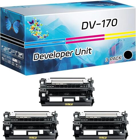 DV-170 Developer Unit Compatible for Toshiba ECOSYS M2035dn M2535dn P2135d P2135dn Printers, High Yield 100000 Pages, with Chip High-Definition Printing (4 Pack Black) in Kuwait