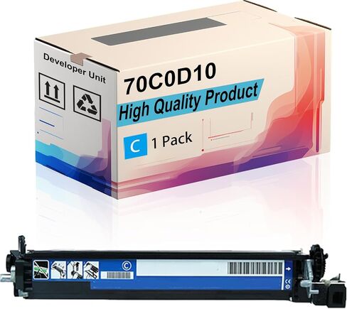70C0D10 Developer Unit Compatible for Lexmark CS410n CS417dn CS510de CS510dte CS517de CX517de Printers, High Yield 40000 Pages, Print More Pages (4 Pack Black) in Saudi Arabia