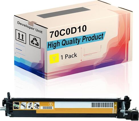 70C0D10 Developer Unit Compatible for Lexmark CS410n CS417dn CS510de CS510dte CS517de CX517de Printers, High Yield 40000 Pages, Print More Pages (4 Pack Black) in Saudi Arabia