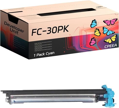 Compatible for Toshiba FC-30PK Developer Unit Work for Toshiba E-Studio 305CS 305CP 306CS Printers, with Chip, High Yield 80000 Pages, Clear Printing (3 Pack Black) in Kuwait