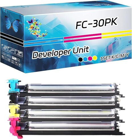 وحدة مطوري FC-30PK متوافقة مع طابعات Toshiba E-Studio 305CS 305CP 306CS ، عائدات عالية 80000 صفحة ، مع طباعة عالية الدقة (4 حزم BK/C/M/Y) in Kuwait