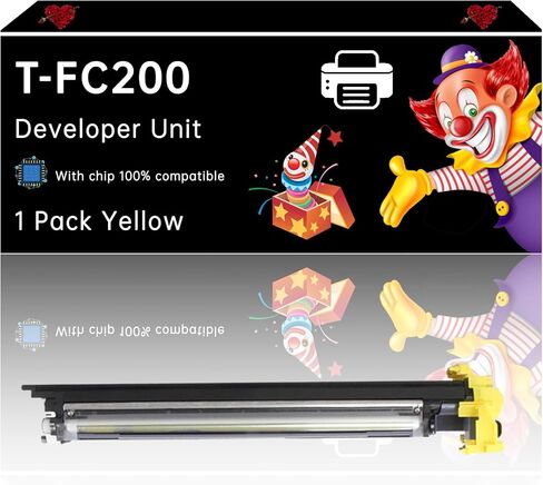 وحدة المطورين T-FC200 متوافقة مع طابعات Toshiba E Studio 2000AC 2500AC ، المتانة المحسنة ، مثالية للطباعة ذات الحجم العالي (2 عبوة سوداء) in Kuwait