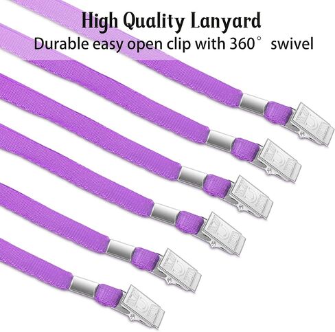100Pcs Black Lanyards with Clip lanyards for id Badges in Saudi Arabia